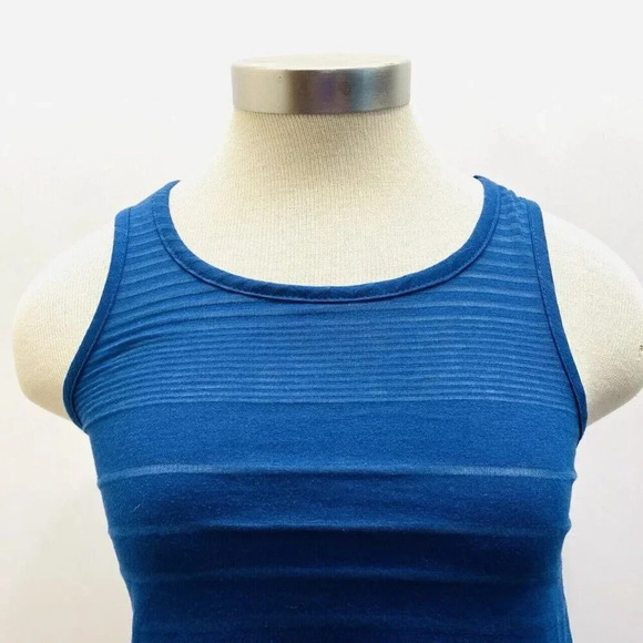 PINKY Girls Sleeveless Pullover Basic Neck Blue Striped Tank Top Size XL 14/16 - Picture 2 of 12